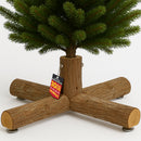Base Supporto per Albero di Natale 60x60x30cm per Alberi 180-240cm Tronchi con Attacco Universale in Legno      