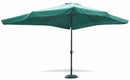 Ombrellone Rettangolare da Giardino 3x4 m Palo Ø48 mm in Alluminio Soriani Verde