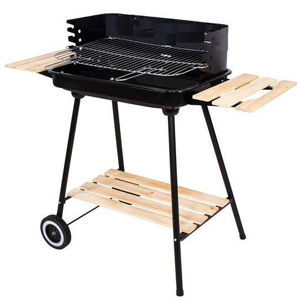 prezzo Barbecue a Carbone Esteban 104x46x88,5 cm con Griglia in Acciaio Inox e Paravento Nero