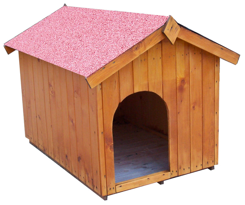 Cuccia per Cani Taglia Media 80x120x85 cm in Legno Naturale 