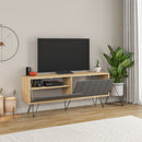 Mobile TV 2 Ante 3 Ripiani 57x139x36 cm in MDF Piccadilly Antracite