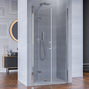 Porta Parete Doccia 1 Anta a Libro in Cristallo Trasparente 6mm H195 Bonussi Fiona Varie Misure