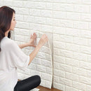 Parato 3D Adesivo in PE 70x78 cm Pietra fiori rossi antiurto fonoassorbente