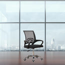 Set 4 Sedie operative da Ufficio con ruote 45x47x83/93 cm Bisk nera