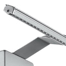 Applique Minimal Alluminio Silver Lampada Bagno Led 5 watt Luce Calda