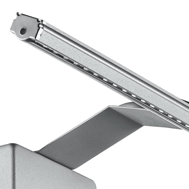 Applique Minimal Alluminio Silver Lampada Bagno Led 5 watt Luce Calda