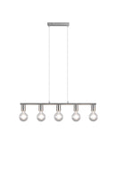 Lampada a Sospensione da Interno   in Metallo Nickel Opaco