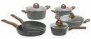 Batteria di Pentole 10 Pezzi in Alluminio Antiaderente Soriani Carrara