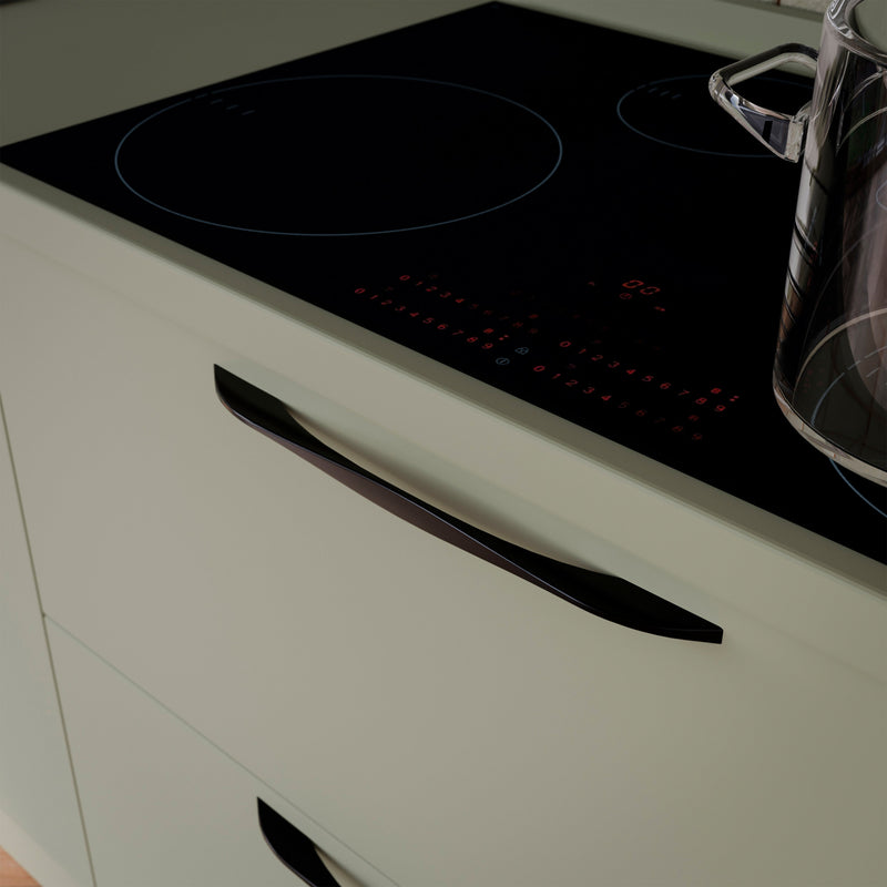 Set 20 Maniglie per Mobili 224 mm in Zama Emuca Varna Nero