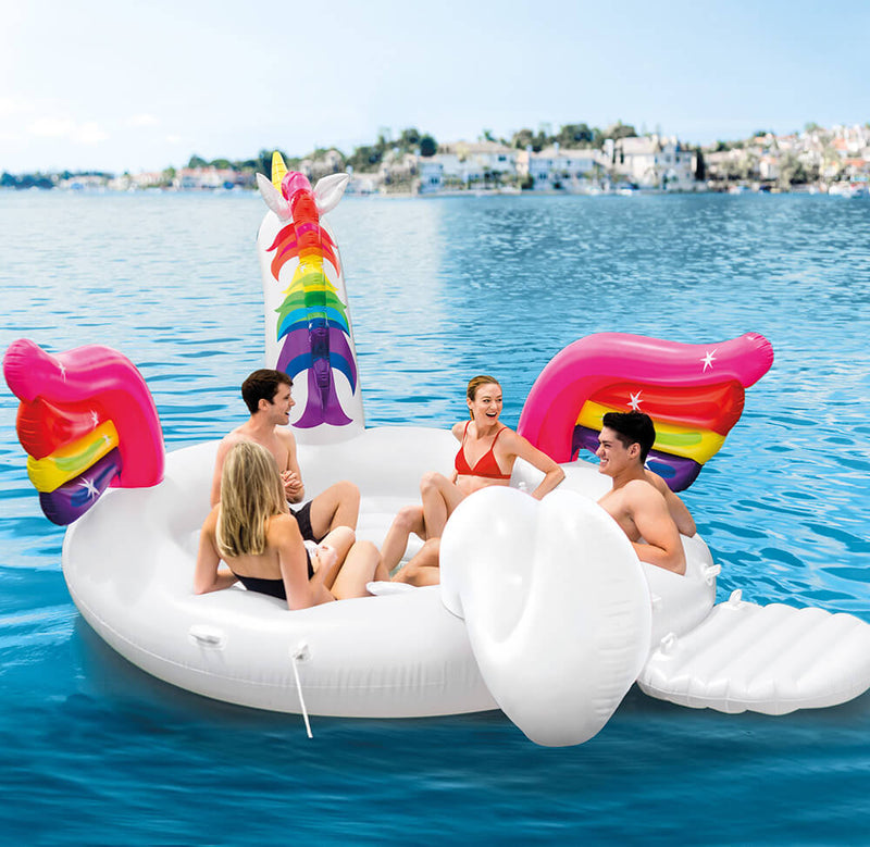 Isola Galleggiante 503x335x185 cm Intex Unicorno Bianco