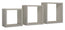 Set 3 Mensole da Parete Cubo in Fibra di Legno Incubo Marrone Talpa