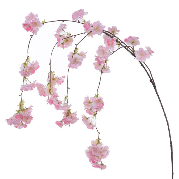 Set 2 künstliche Pfirsichzweig-Anhänger, Höhe 120 cm, Rosa online