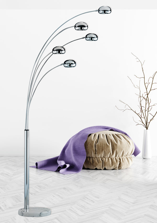 Innenstehlampe E14 aus verchromtem Metall online