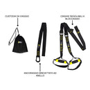 Kit per Allenamento a Sospensione da Casa Viaggio con Cinghie Regolabili