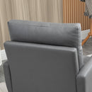 Sedia Imbottita 72x73x94 cm  in Tessuto Microfibra Grigia