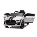 Macchina Elettrica per Bambini Licenza Ufficiale Ford Mustang Shelby Telecomandata 10,8V 3,1Ah Bianco      
