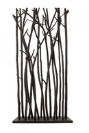 Paravento Aili Nero in Legno Nero