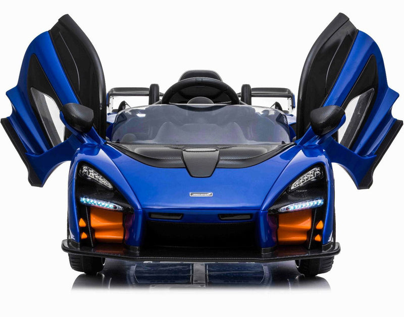Macchina Elettrica per Bambini 12V con Licenza McLaren Senna Blu