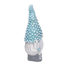 Gnomo resina azzurro con led cm 21,5x16,5xh47