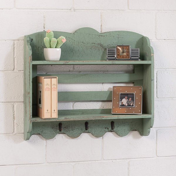 prezzo Schlüsselbrett aus Holz 50x10x44 Bretagne Green