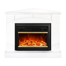 Camino Elettrico da Pavimento 85x106x53 cm Effetto Fiamma 1500W Madeira colt & Mars Bianco