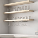 Portabicchieri Sottopensile 41 cm Porta Calici Coppe in Acciaio Cromato Emuca