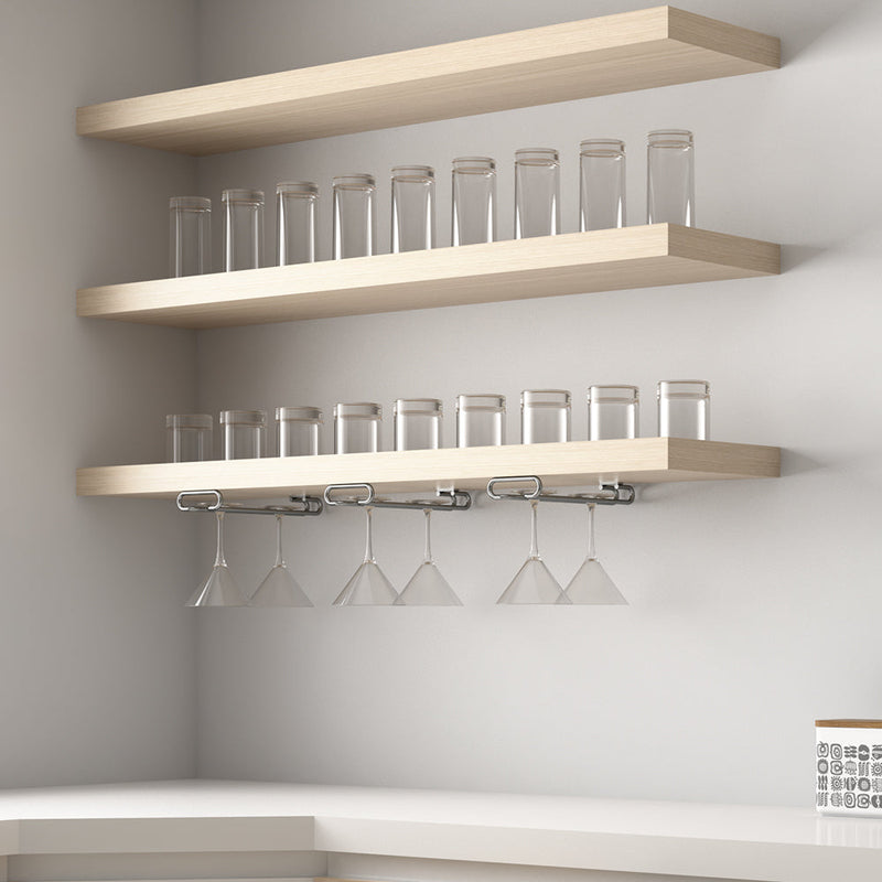 Portabicchieri Sottopensile 28 cm Porta Calici Coppe in Acciaio Cromato Emuca