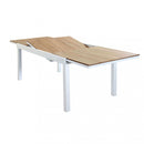Tavolo Cayman Allungabile 160/240x95x75 h cm in Alluminio Bianco