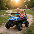 Macchina Elettrica per Bambini Licenza Ufficiale Polar 24V Fuoristrada 2 Posti Blue