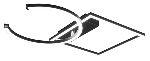 Plafoniera da Interno a LED SMD in Metallo Nero Opaco online