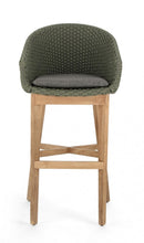 Sgabello Bar con Cuscini 56x57x110h cm Coachella Verde