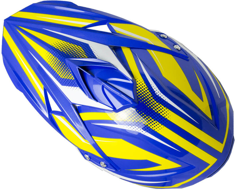 Casco Integrale per Moto Cross con Frontino CGM Freeway 601S Giallo