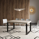 Tavolo Allungabile 160-420x90x77 cm Tecno Premium Cashmere Telaio Antracite 