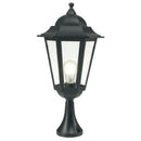 Lampada Palo Paletto da Cancello Colore Nero per Esterno Linea Maxi Esagonale Livos