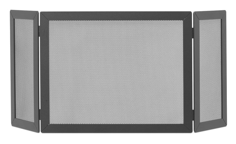 Parascintille con Antine 90x40 cm per Camino a Legna in Ferro Belfer 3008 Antracite