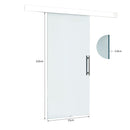 Porta Scorrevole Vetrata 210x75 cm Trasparente 