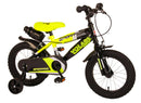 Bicicletta per Bambino 14"" 2 Freni Sportivo Giallo Neon e Nero