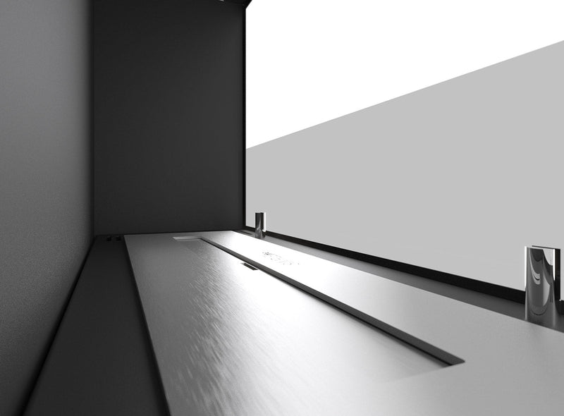 Camino a Bioetanolo da Incasso 60x45 cm  Corner 600 Right Nero