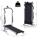 Tapis Roulant Meccanico Pieghevole 2 Volani Monitor LCD 