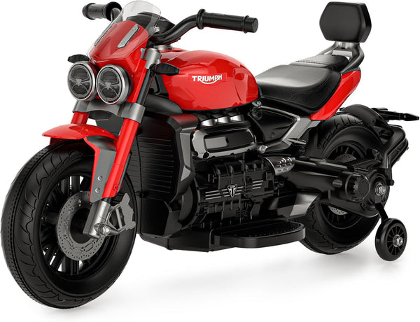 sconto Moto Elettrica per Bambini Licenza Ufficiale Triumph 12V 4,5Ah Rosso