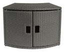 Mobiletto SPA con Ante per Vasca Idromassaggio Rotonde 60x30x57 cm Grigio