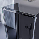 Box Doccia 3 Lati 1 Anta Scorrevole in Cristallo Fumè 8mm H195 Bonussi Alina Varie Misure