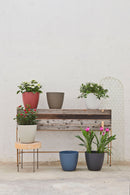 Vaso da Interno e Esterno Ø38x35cm in Polipropilene Orione 38 Fog Grey Grigio Chiaro