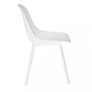 Sedia da Giardino Vichy 55x46,5x85 h cm in Plastica Bianco