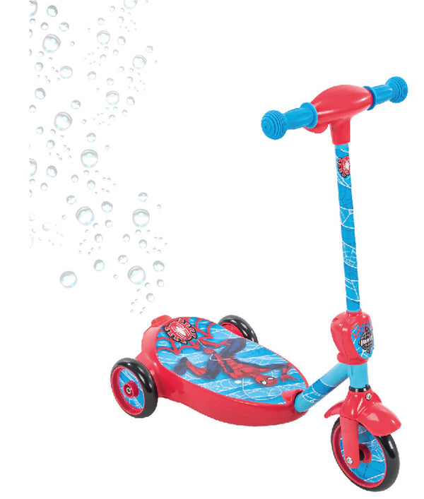 sconto Monopattino Elettrico a Batteria 3 Ruote per Bambini Sparabolle con Licenza Marvel Spiderman
