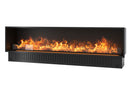 Camino a Vapore Elettrico da Incasso 220x45(64,8)x40 cm Invapo con LED RGB Nero 
