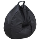 Base per Ombrellone da Giardino a Sacco Riempibile in Tessuto Oxford Nero Ø48x18 cm 