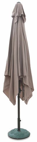 Ombrellone Quadrato da Giardino in Alluminio 3x3 mt Soriani Cuba Tortora