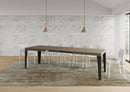  Tavolo Allungabile 180-440x90x77 cm Flame Tortora Telaio Antracite