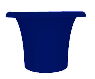Vaso Ø72x50 cm in Resina Arkema Tummy Vase Blu sconto
